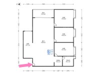 3室2廳2陽臺(tái) 潤城五福臨戶型圖
