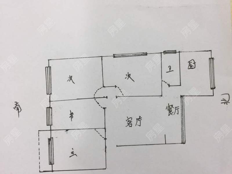 4室2廳1陽臺 紅塔花園戶型圖