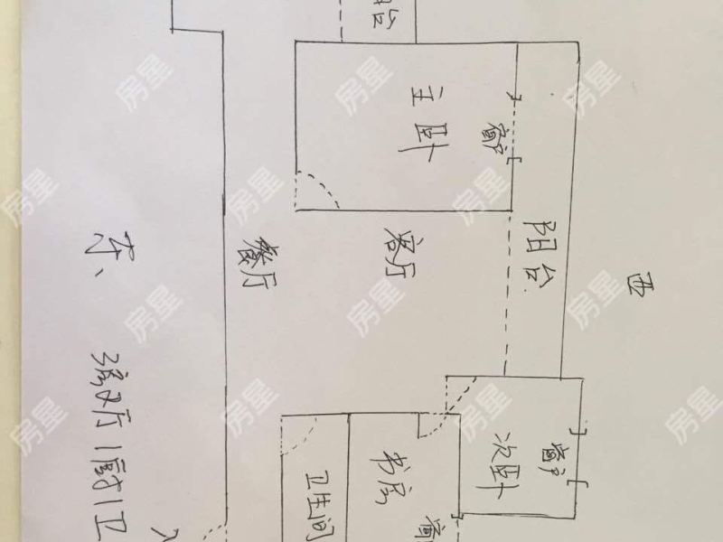 3室1廳1陽臺 興港瓏灣戶型圖