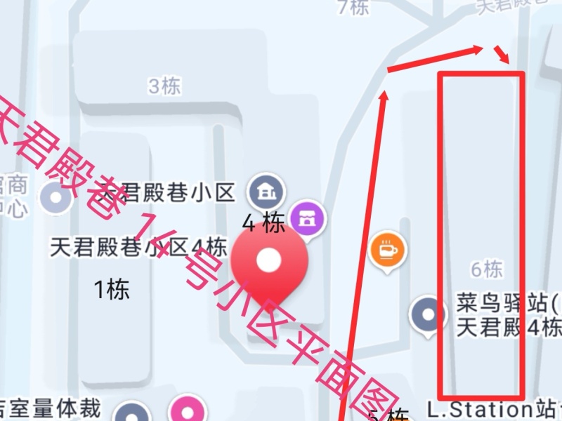 3室1廳 天君殿巷14號小區(qū)平面圖