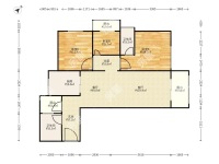 3室2廳3陽(yáng)臺(tái) 俊發(fā)盛唐城星河郡(一期)戶型圖