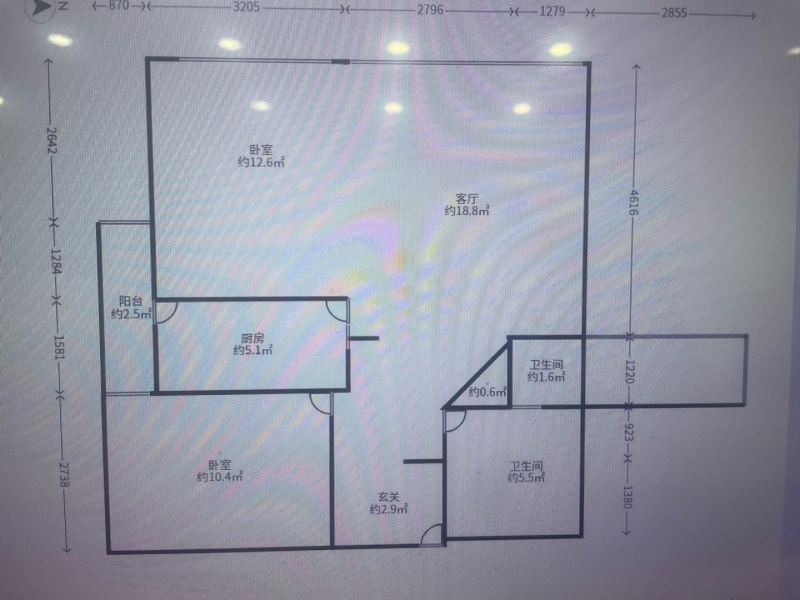 2室2廳 時(shí)光俊園戶(hù)型圖