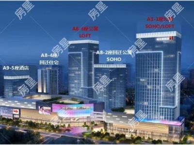 3室2廳1陽(yáng)臺(tái) 海倫堡中央廣場(chǎng)