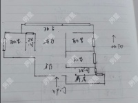 3室2廳2陽臺 海源財富中心戶型圖