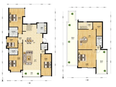 5室2廳2陽(yáng)臺(tái) 瀚林瀾山戶型圖