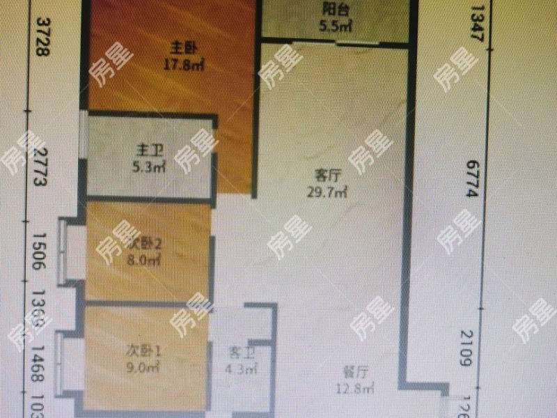 3室2廳 恒泰滇池名門壹號院水語自然苑戶型圖