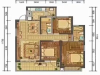 3室2廳2陽臺 北大資源頤和1898二期戶型圖
