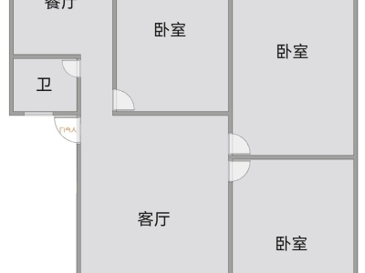 3室2廳1陽臺 紅會醫(yī)院宿舍