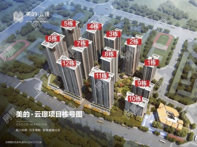 3室2廳1陽(yáng)臺(tái) 美的云璟