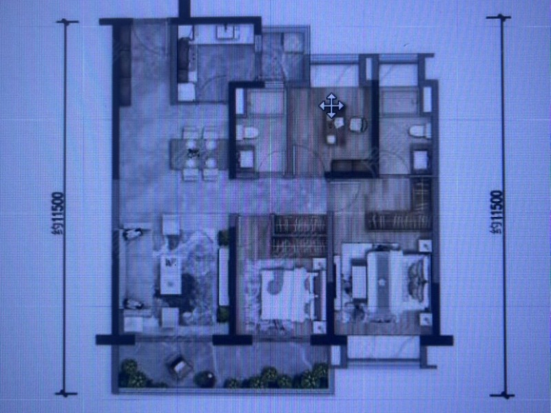 3室2廳2陽臺 書香云海翰學(xué)苑戶型圖