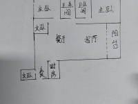 3室2廳2陽臺 假日城市戶型圖