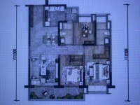 3室2廳2陽臺 書香云海翰學(xué)苑戶型圖