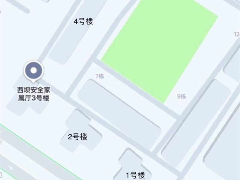 2室2廳2陽臺 西壩路283號小區(qū)平面圖