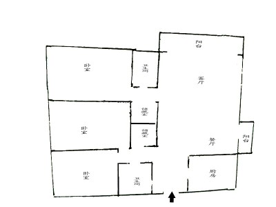 4室2廳2陽臺 湖畔之夢戶型圖