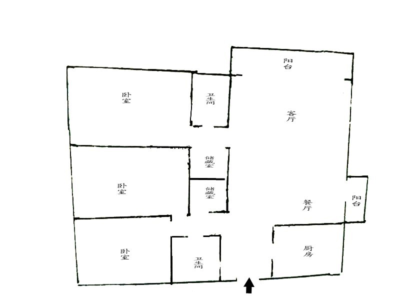 4室2廳2陽臺 湖畔之夢戶型圖