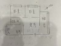 2室2廳2陽臺 西壩路283號戶型圖