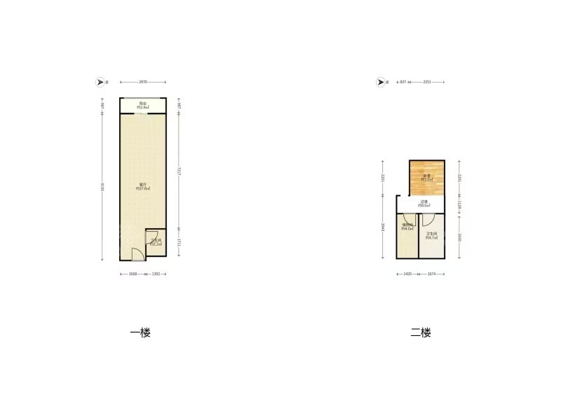 1室1廳1陽(yáng)臺(tái) 潤(rùn)城第二大道公寓戶型圖