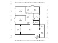 4室2廳2陽臺 金域緹香戶型圖