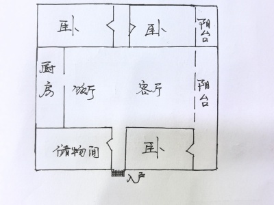 3室2廳1陽(yáng)臺(tái) 煙草公司職工宿舍(錢(qián)局街176號(hào))