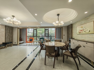 4室3廳1陽臺(tái) 中海云麓九里一期別墅餐廳