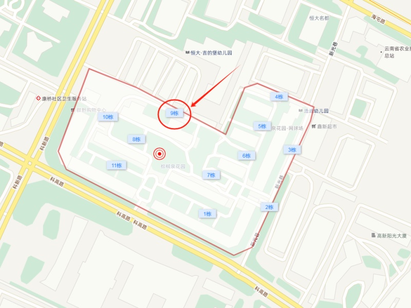 3室2廳1陽臺(tái) 第一國際小區(qū)平面圖