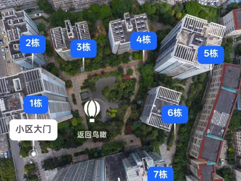 3室1廳1陽臺 銘門高第小區(qū)平面圖