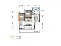 3室2廳1陽臺(tái) 譽(yù)峰峰景戶型圖