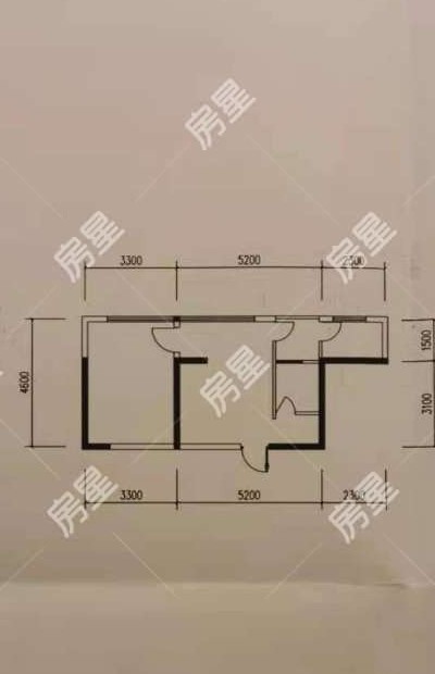 1室1廳1陽臺 水晶俊園戶型圖