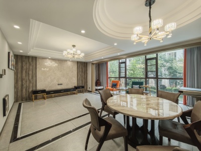 4室3廳1陽臺(tái) 中海云麓九里一期別墅客廳