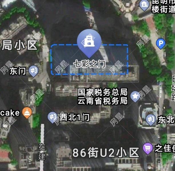 1室1廳1陽臺(tái) 七彩之門小區(qū)平面圖