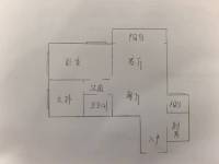 2室2廳1陽(yáng)臺(tái) 上東城戶型圖