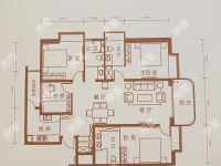 4室2廳2陽臺 江東境界戶型圖