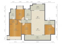 4室2廳2陽(yáng)臺(tái) 美的順城府戶型圖