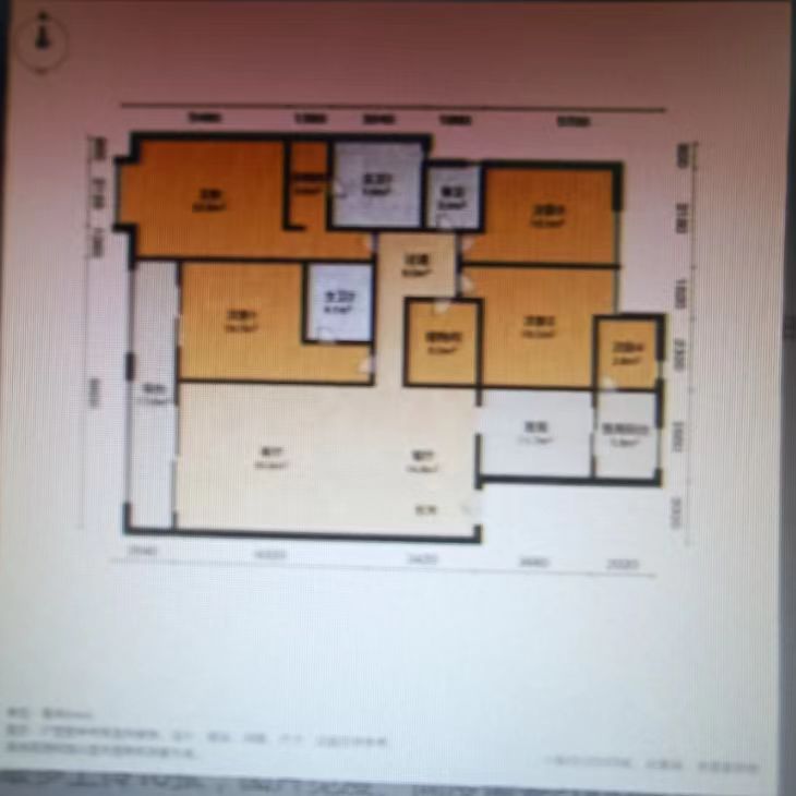 5室2廳2陽臺(tái) 七彩俊園戶型圖