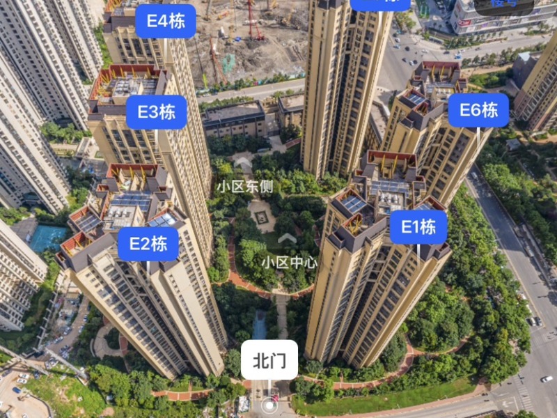 3室2廳1陽臺 金地悅天下一期小區(qū)平面圖