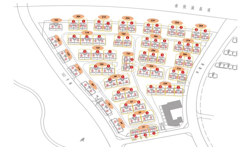 4室2廳 華夏四季二期小區(qū)平面圖