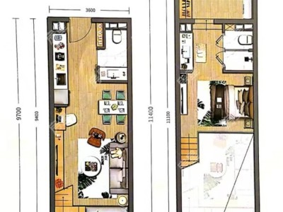 1室1廳1陽臺(tái) 潤城第四大道