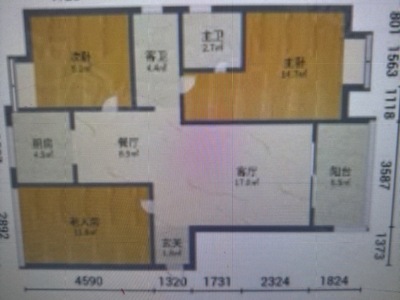 3室2廳2陽臺 融創(chuàng)春風(fēng)十里A10地塊