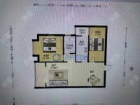 2室2廳1陽臺 恒大名都戶型圖
