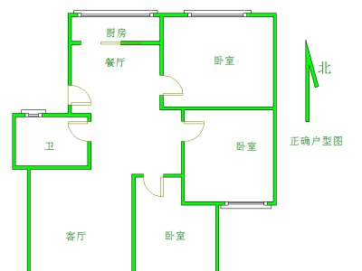 3室2廳1陽臺(tái) 興隆小區(qū)戶型圖