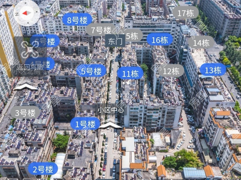 3室2廳1陽臺(tái) 興隆小區(qū)小區(qū)平面圖