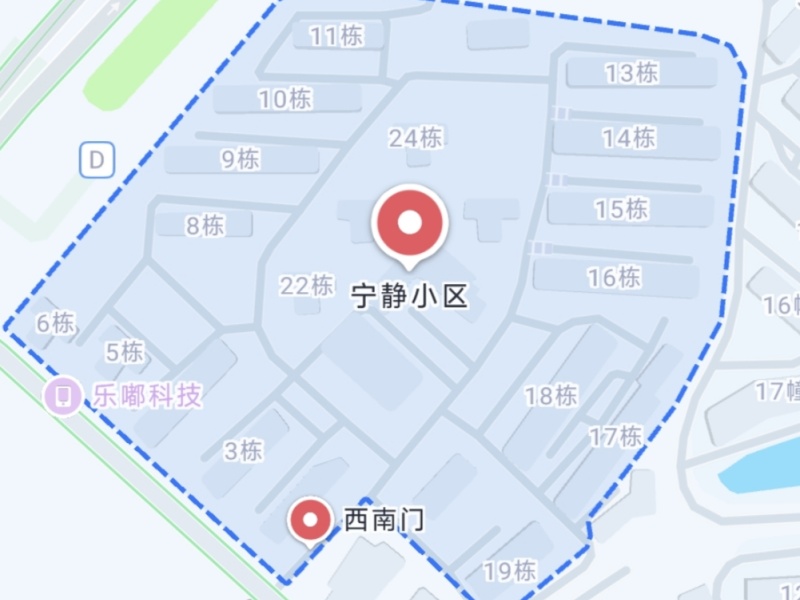 4室2廳1陽臺 寧靜小區(qū)小區(qū)平面圖