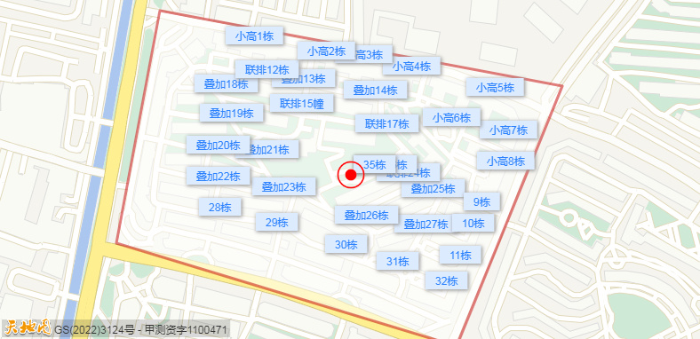 3室2廳1陽臺 玫瑰灣小區(qū)小區(qū)平面圖