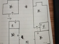 3室2廳1陽臺(tái) 高新文翠園戶型圖