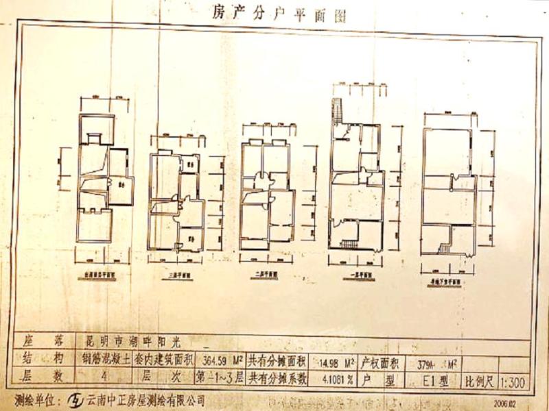 5室3廳4陽臺 湖畔之夢別墅戶型圖