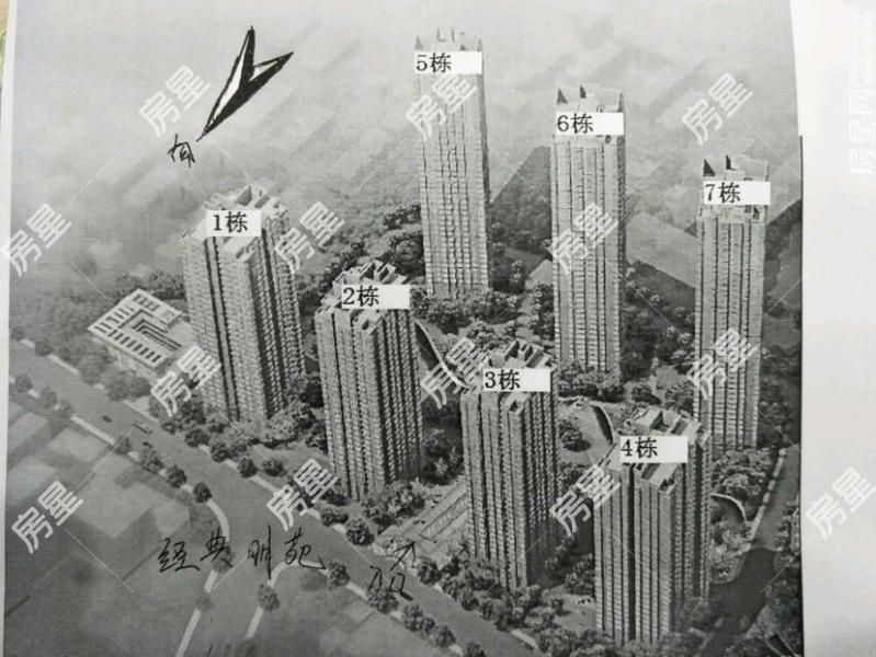 2室2廳1陽(yáng)臺(tái) 經(jīng)典明苑小區(qū)平面圖