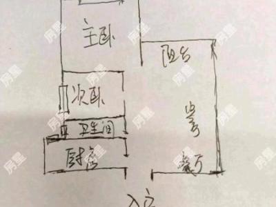 2室2廳1陽臺(tái) 拓東大城二期