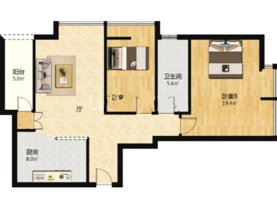 2室2廳2陽臺 云銅時代之窗