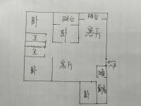4室2廳2陽臺 酈島嘉園戶型圖