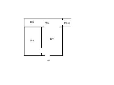1室1廳1陽臺(tái) 王旗營小區(qū)